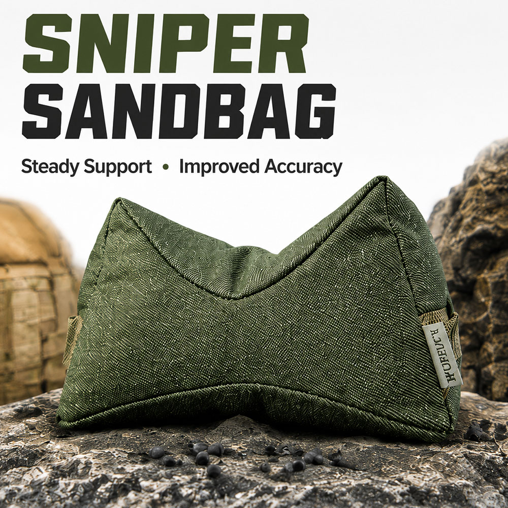 Outdoor Hunting Range - Taktische Scharfschützen-Sandsäcke, Rutschfeste Schießbank-Stütztaschen, Vorder- und
