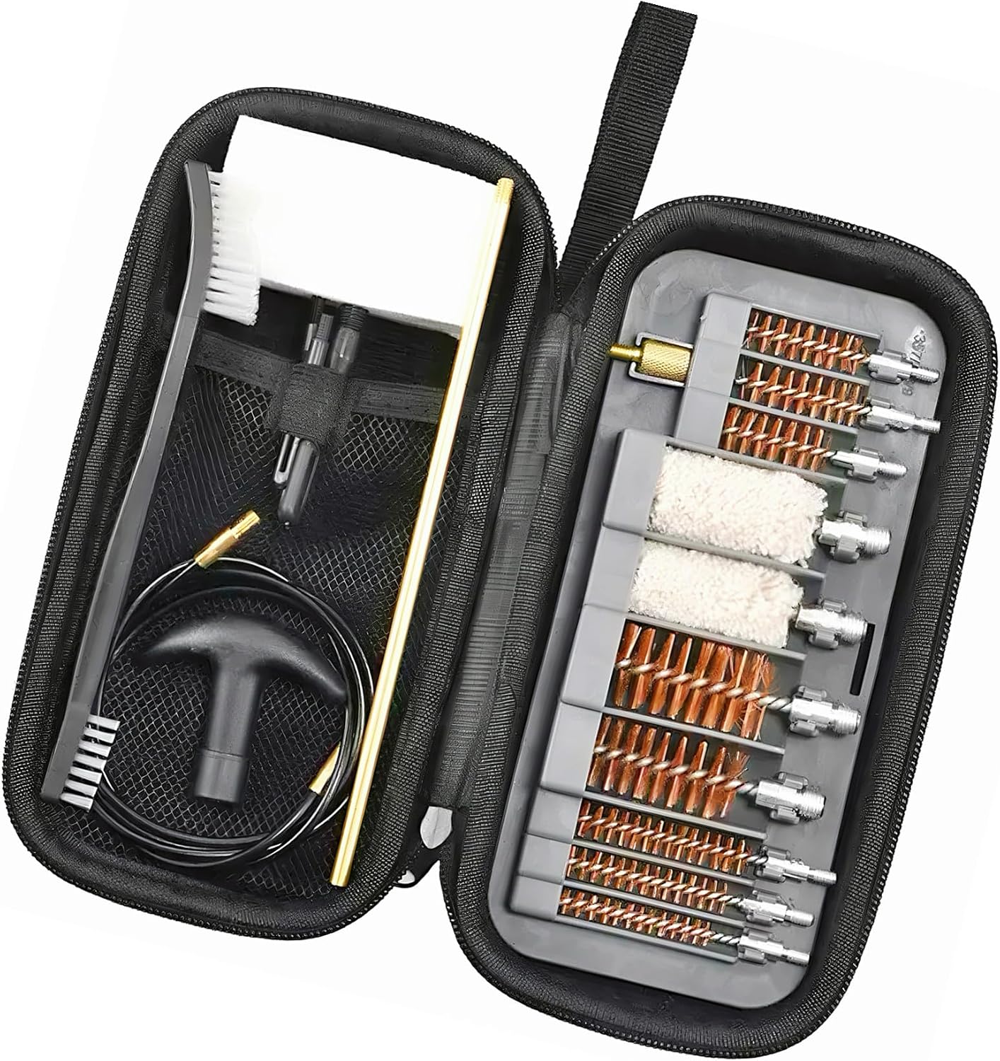 Hunting Outdoors - (20-teiliges, Messing) Universelles Multi-Kaliber-Waffenreinigungsset für Handfeuerwaffen