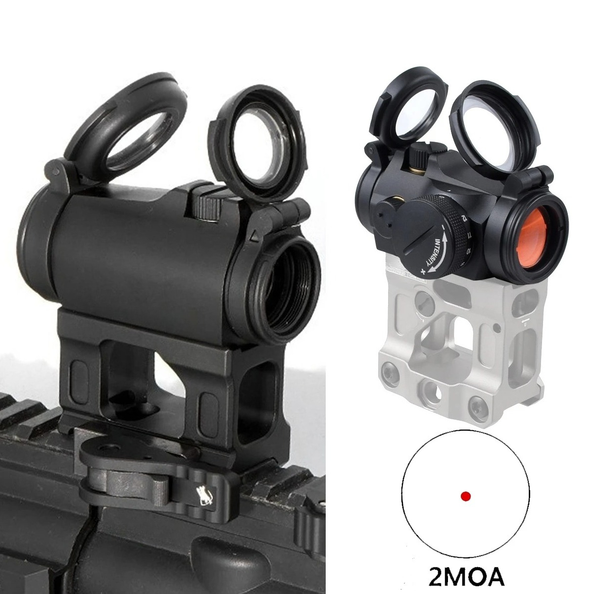 Outdoor Hunting Range - Taktisches T01/02 2MOA Rotpunktvisier mit UNITY