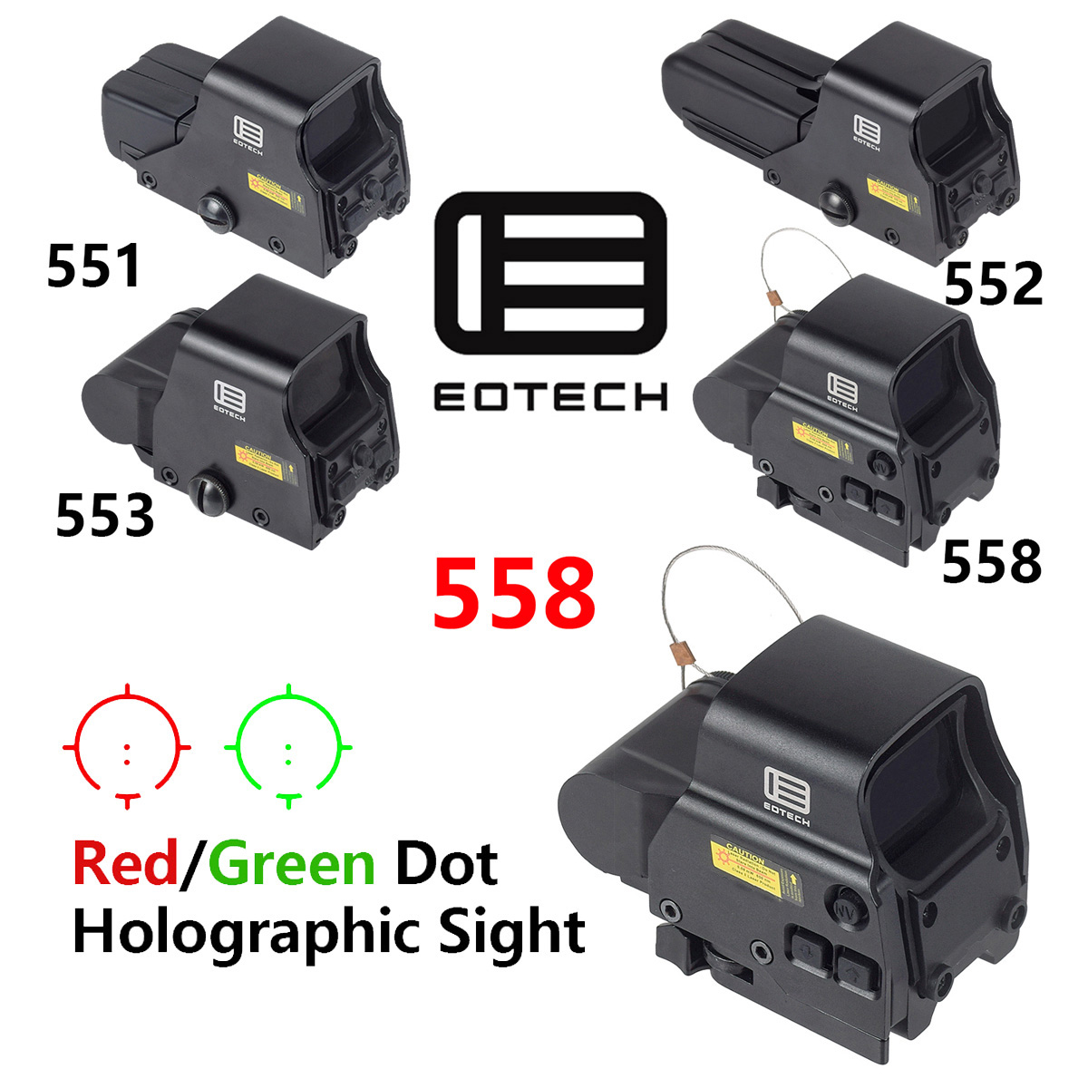 Outdoor Hunting Range - Eotech 551 552 553 558 Holografisches