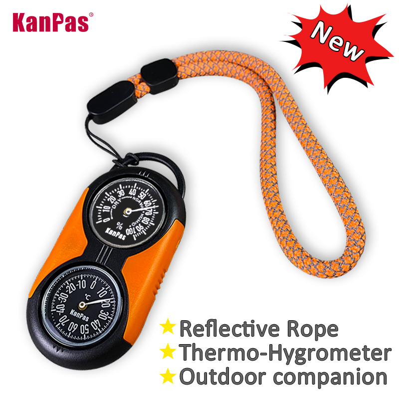 Hunting Outdoor Thermometer - KANPAS Thermometer-Kompass-Set / hochwertiges Thermohygrometer-Set /
