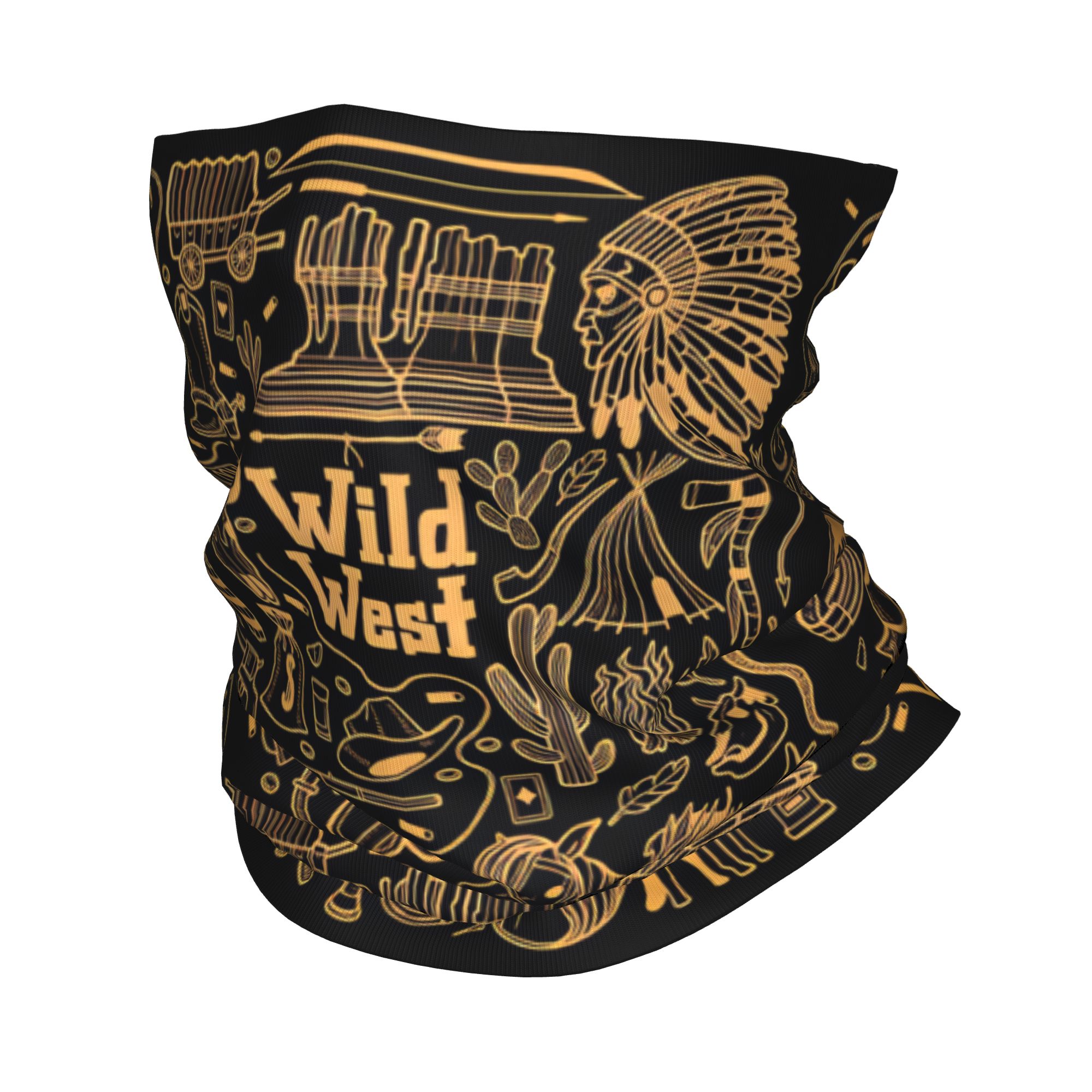 Wildman Hunting & Outdoor Photos - Outdoor-Sport-Sturmhaube mit Wild-West-Muster, weiche, warme taktische