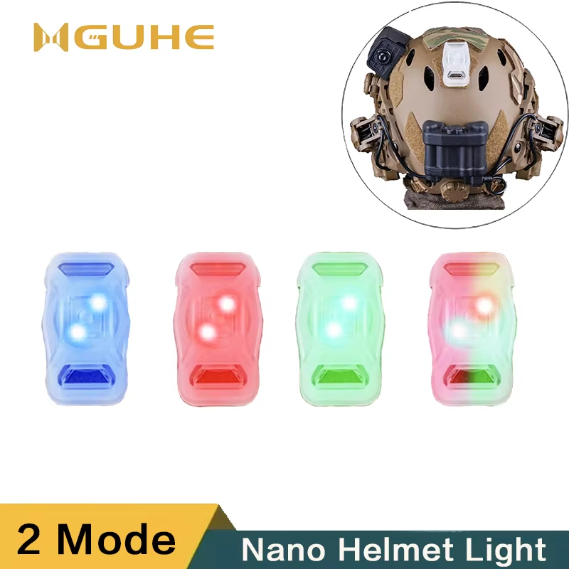 Hunting Outdoor Logos - Rettungssignalleuchte für den Außenbereich, Nano-Helmlicht, Blitzhelm-Signalleuchte