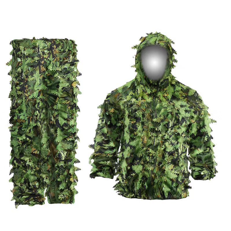 Ghillie Suit Woodland - Neu-Sticky Flower Bionic Leaves Tarnanzug Jagd