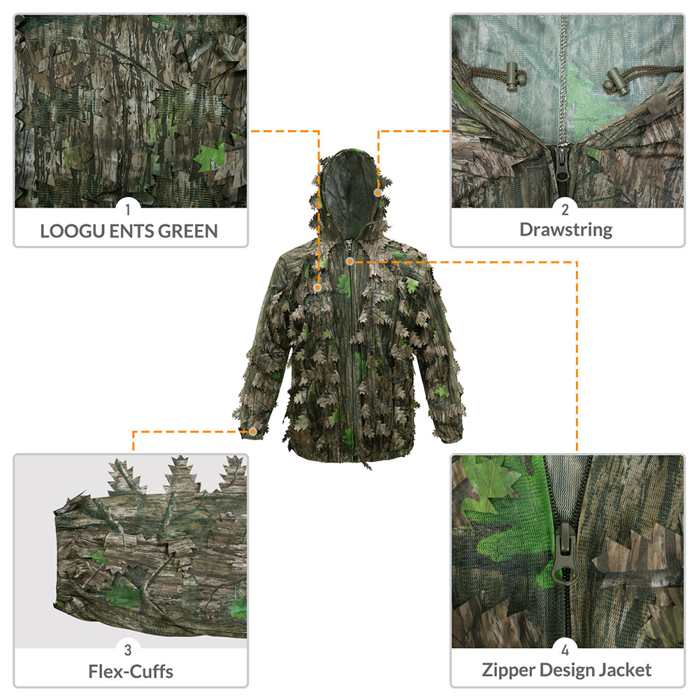 Outdoor Jagd Erwachsene Grüne  – Ghillie Suit Woodland Bewertung und Preis