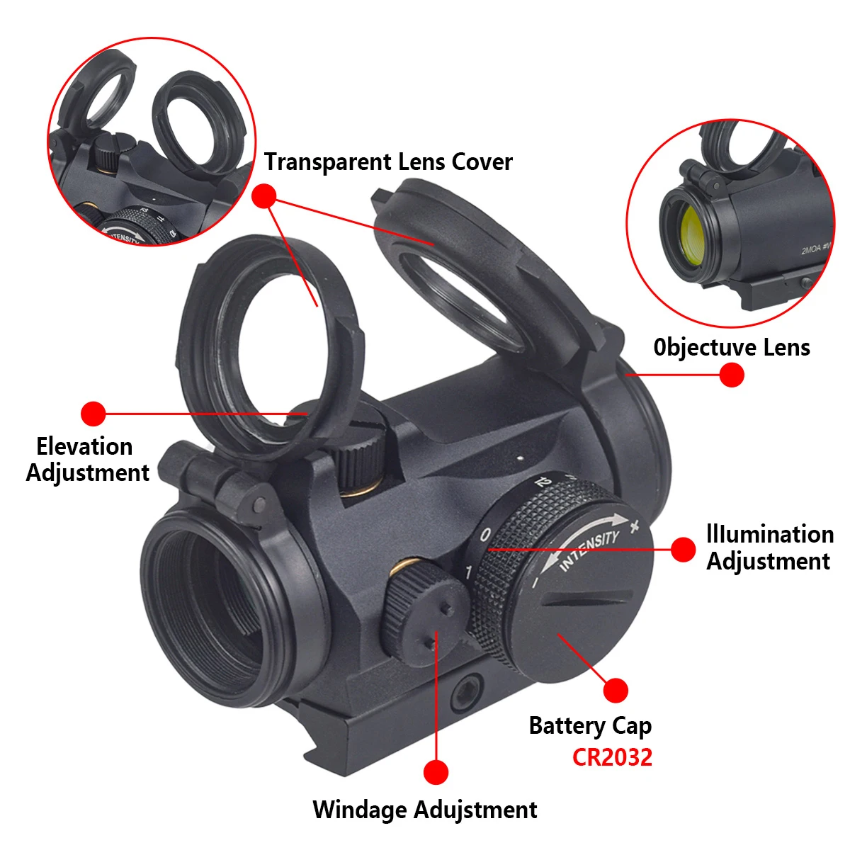 Taktisches T01/02 2MOA Rotpunk – Outdoor Hunting Range Bewertung und Preis