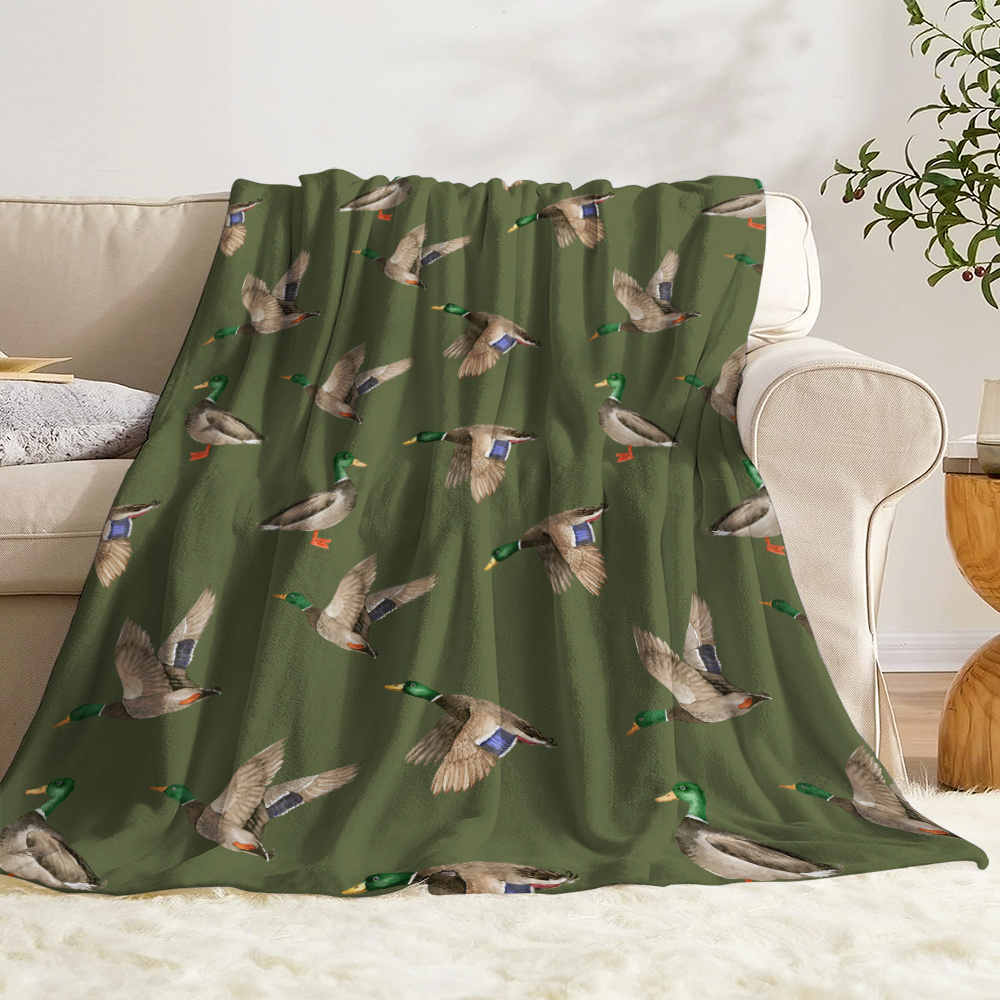 Mallard Duck Fleece-Decke, Jag – Hunting Outdoor Decor Bewertung und Preis