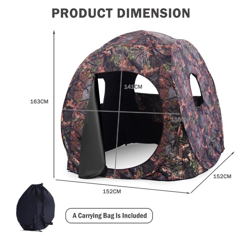 3-Personen Pop-Up Jagdzelt, PU – Hunting Outdoors Bewertung und Preis