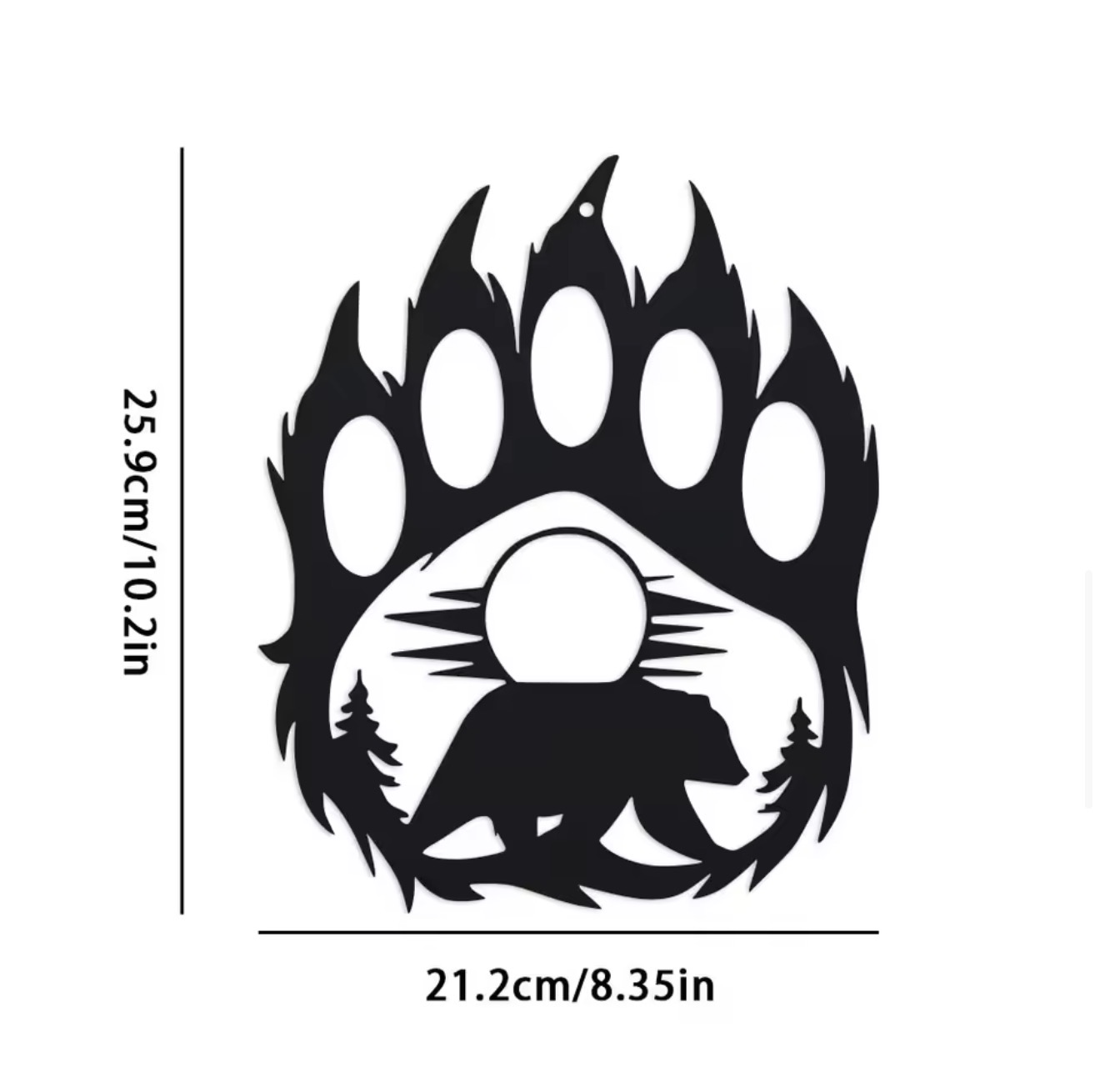 Rustikale Metall-Bärenpfoten-W – Hunting Outdoor Decor Bewertung und Preis