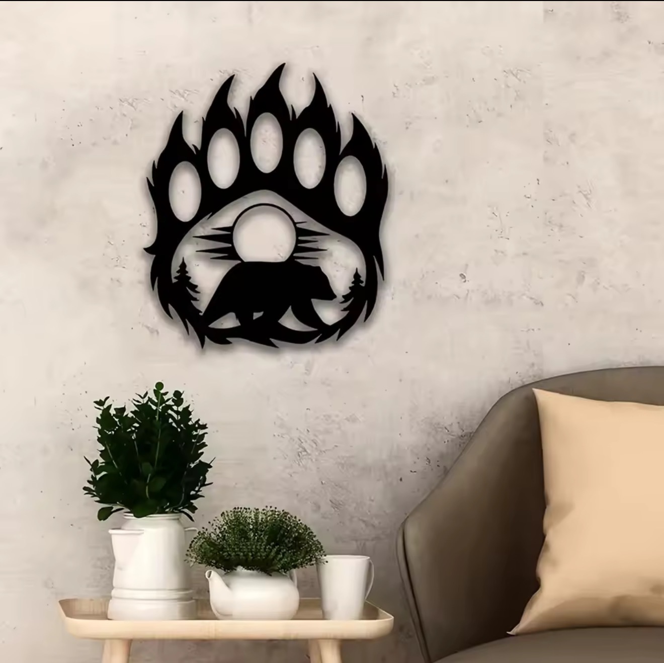 Rustikale Metall-Bärenpfoten-W – Hunting Outdoor Decor Bewertung und Preis